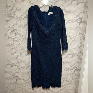 Eliza J Lace Navy Blue Dress